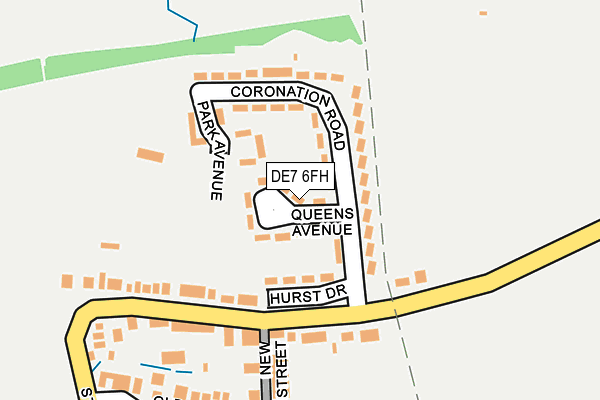 DE7 6FH map - OS OpenMap – Local (Ordnance Survey)