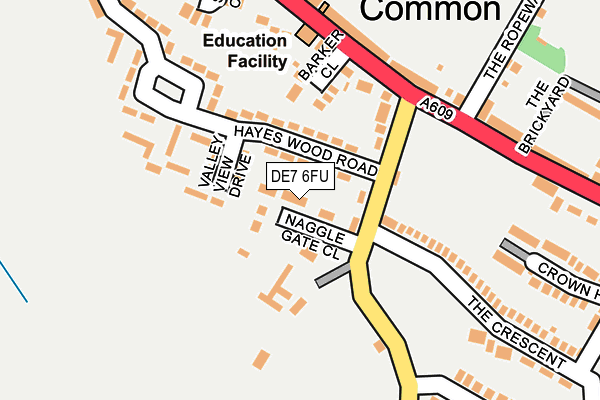 DE7 6FU map - OS OpenMap – Local (Ordnance Survey)