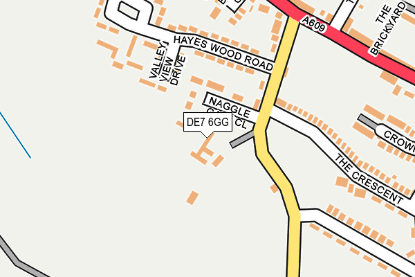 DE7 6GG map - OS OpenMap – Local (Ordnance Survey)