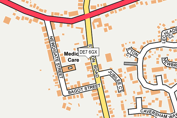 DE7 6GX map - OS OpenMap – Local (Ordnance Survey)