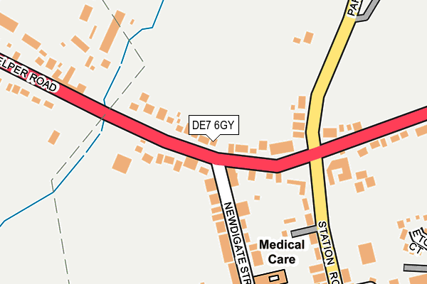DE7 6GY map - OS OpenMap – Local (Ordnance Survey)