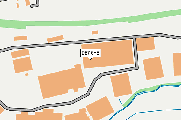 DE7 6HE map - OS OpenMap – Local (Ordnance Survey)