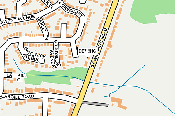 DE7 6HG map - OS OpenMap – Local (Ordnance Survey)