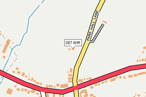 DE7 6HR map - OS OpenMap – Local (Ordnance Survey)
