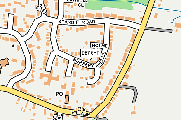 DE7 6HT map - OS OpenMap – Local (Ordnance Survey)