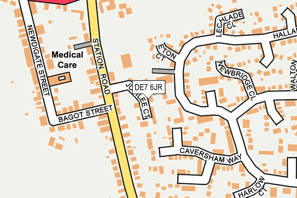 DE7 6JR map - OS OpenMap – Local (Ordnance Survey)