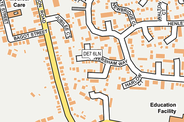 DE7 6LN map - OS OpenMap – Local (Ordnance Survey)