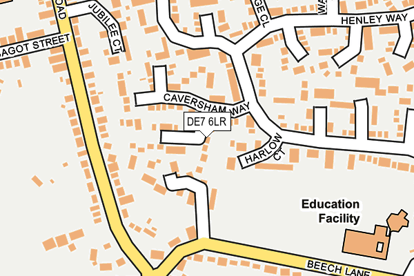 DE7 6LR map - OS OpenMap – Local (Ordnance Survey)