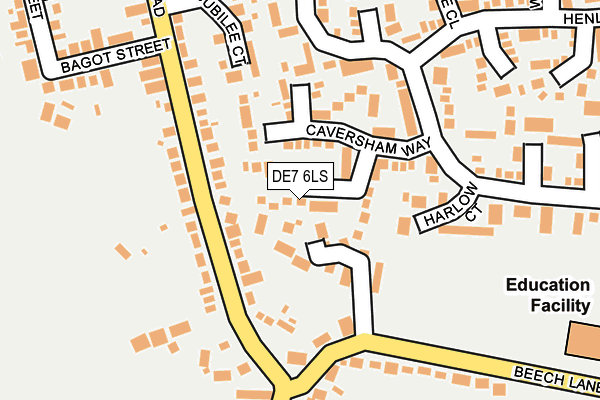 DE7 6LS map - OS OpenMap – Local (Ordnance Survey)