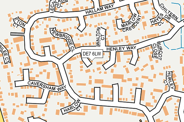 DE7 6LW map - OS OpenMap – Local (Ordnance Survey)