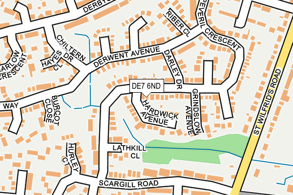 DE7 6ND map - OS OpenMap – Local (Ordnance Survey)