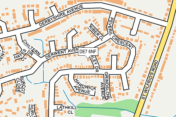 DE7 6NF map - OS OpenMap – Local (Ordnance Survey)