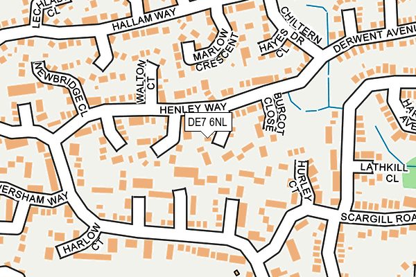 DE7 6NL map - OS OpenMap – Local (Ordnance Survey)