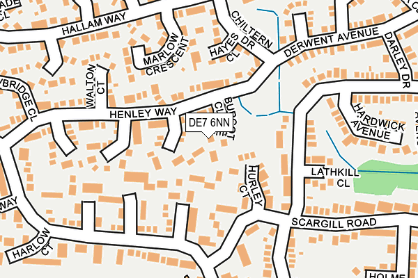 DE7 6NN map - OS OpenMap – Local (Ordnance Survey)