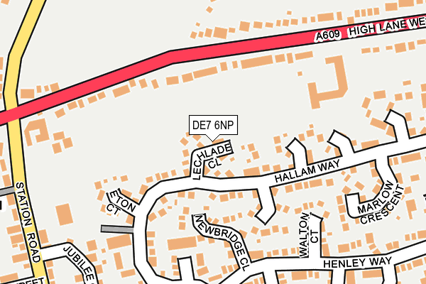 DE7 6NP map - OS OpenMap – Local (Ordnance Survey)