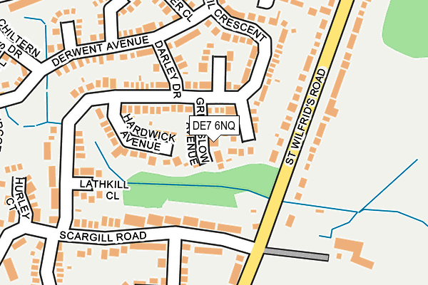 DE7 6NQ map - OS OpenMap – Local (Ordnance Survey)