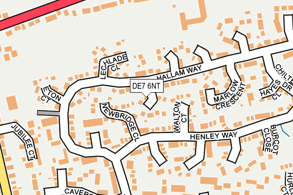 DE7 6NT map - OS OpenMap – Local (Ordnance Survey)