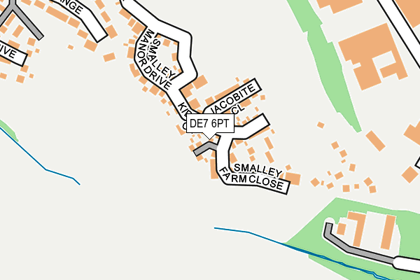 DE7 6PT map - OS OpenMap – Local (Ordnance Survey)