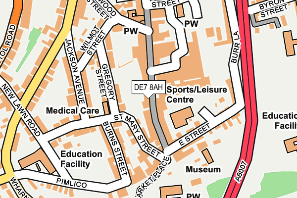 DE7 8AH map - OS OpenMap – Local (Ordnance Survey)