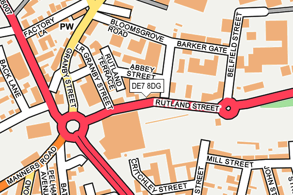 DE7 8DG map - OS OpenMap – Local (Ordnance Survey)