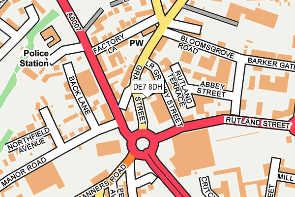 DE7 8DH map - OS OpenMap – Local (Ordnance Survey)