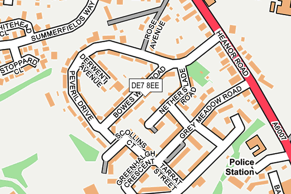 DE7 8EE map - OS OpenMap – Local (Ordnance Survey)