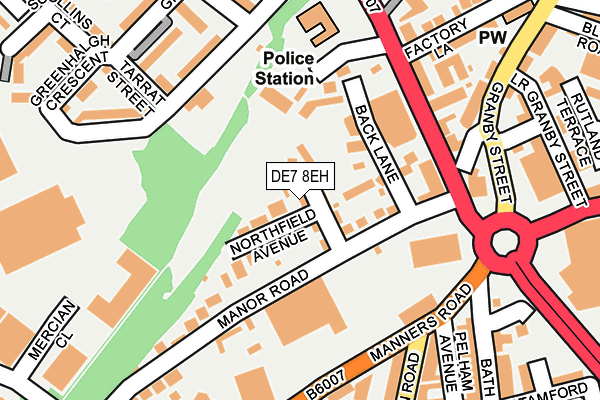 DE7 8EH map - OS OpenMap – Local (Ordnance Survey)