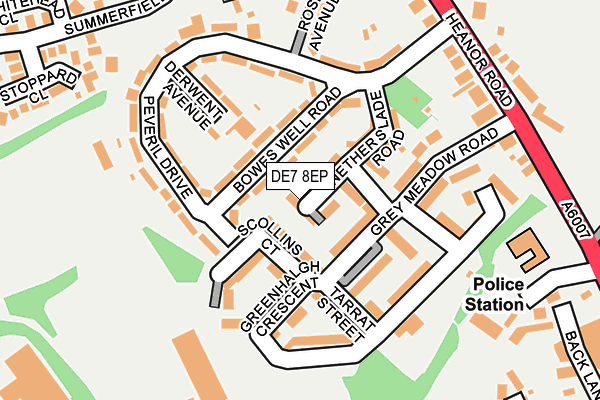 DE7 8EP map - OS OpenMap – Local (Ordnance Survey)