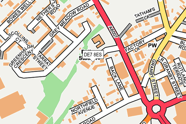 DE7 8ES map - OS OpenMap – Local (Ordnance Survey)