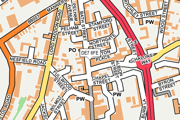 Map of WE FIX FEET (NOTTINGHAM) LIMITED at local scale