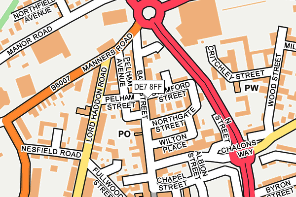 DE7 8FF map - OS OpenMap – Local (Ordnance Survey)