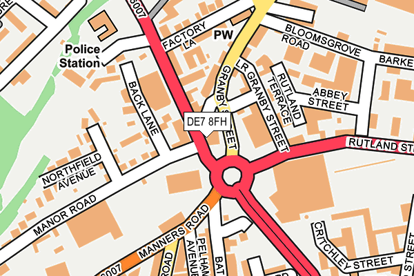 DE7 8FH map - OS OpenMap – Local (Ordnance Survey)