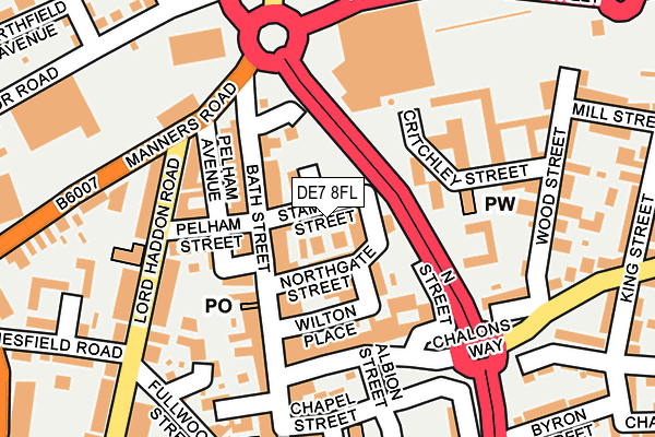 DE7 8FL map - OS OpenMap – Local (Ordnance Survey)