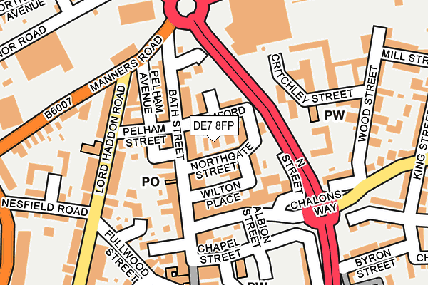 DE7 8FP map - OS OpenMap – Local (Ordnance Survey)