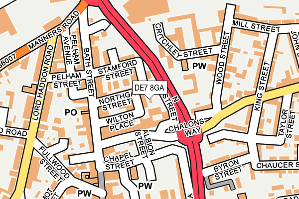 DE7 8GA map - OS OpenMap – Local (Ordnance Survey)