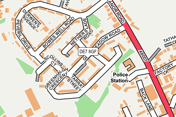 DE7 8GF map - OS OpenMap – Local (Ordnance Survey)