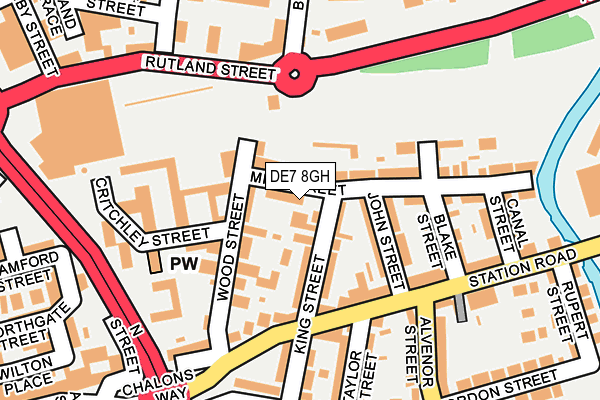 DE7 8GH map - OS OpenMap – Local (Ordnance Survey)