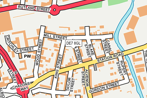 DE7 8GL map - OS OpenMap – Local (Ordnance Survey)
