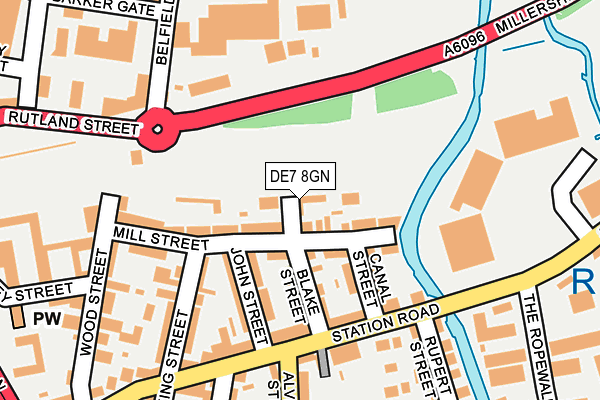 DE7 8GN map - OS OpenMap – Local (Ordnance Survey)