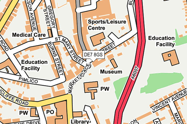 DE7 8GS map - OS OpenMap – Local (Ordnance Survey)