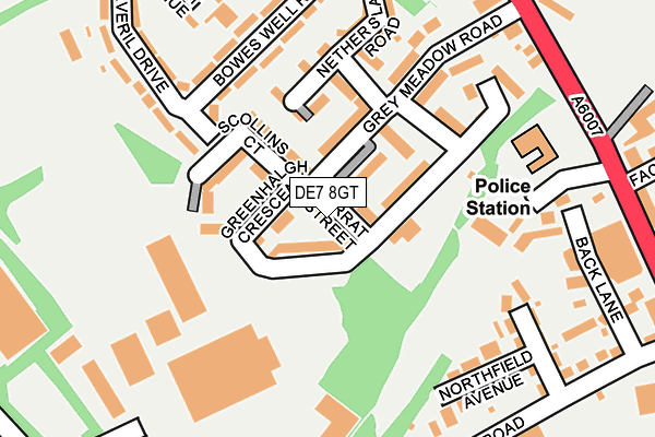 DE7 8GT map - OS OpenMap – Local (Ordnance Survey)