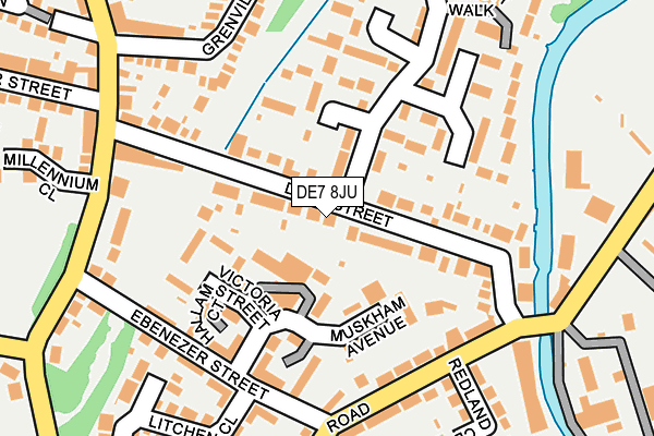 DE7 8JU map - OS OpenMap – Local (Ordnance Survey)
