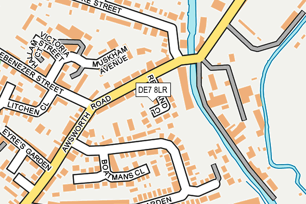 DE7 8LR map - OS OpenMap – Local (Ordnance Survey)