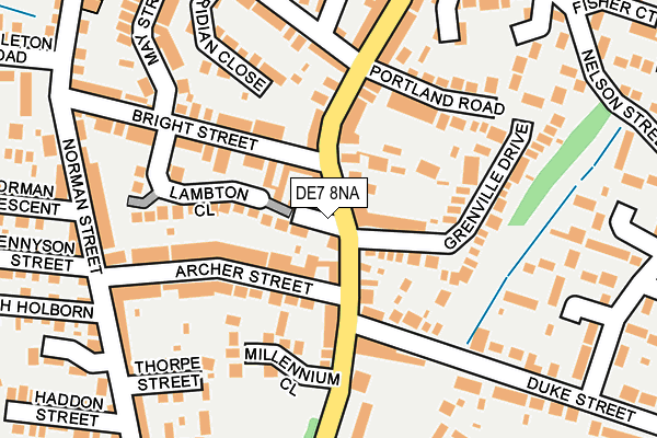 DE7 8NA map - OS OpenMap – Local (Ordnance Survey)