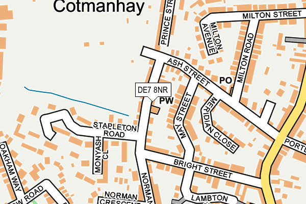 DE7 8NR map - OS OpenMap – Local (Ordnance Survey)