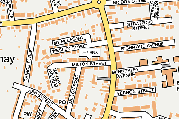 DE7 8NX map - OS OpenMap – Local (Ordnance Survey)