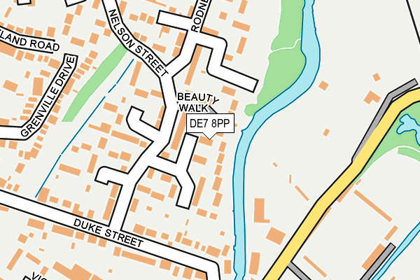 DE7 8PP map - OS OpenMap – Local (Ordnance Survey)