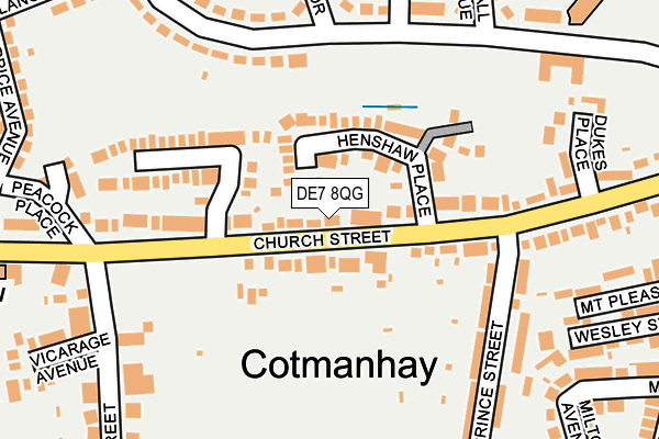 DE7 8QG map - OS OpenMap – Local (Ordnance Survey)