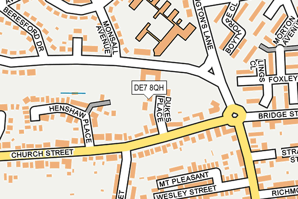 DE7 8QH map - OS OpenMap – Local (Ordnance Survey)