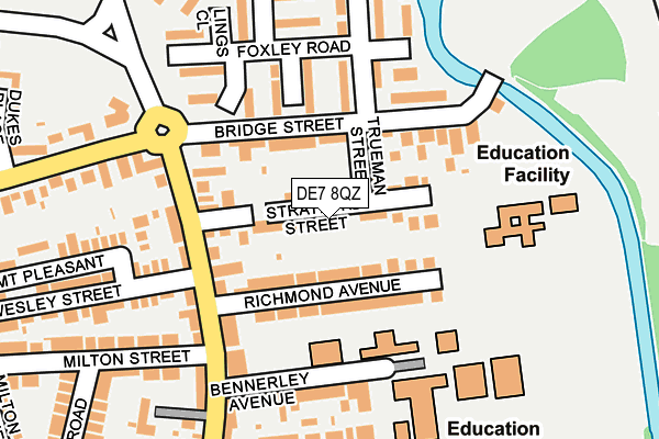 DE7 8QZ map - OS OpenMap – Local (Ordnance Survey)